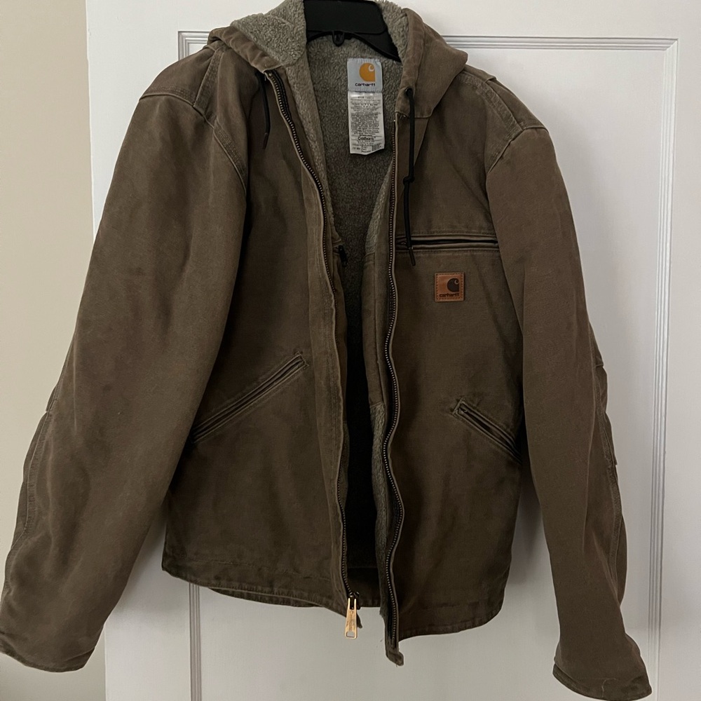 Carhartt Dark Brown Hooded Jacket
